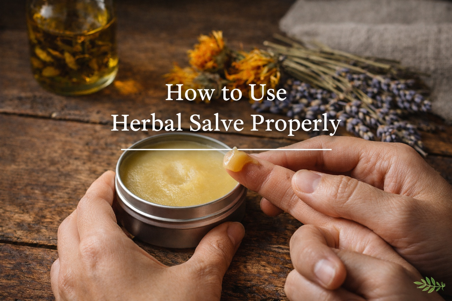 How to Use Herbal Salves Properly | Small-Batch Skincare