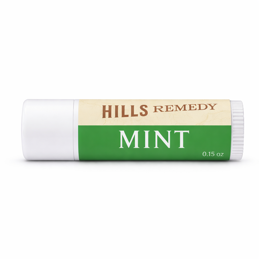 Chapstick side view on a white background